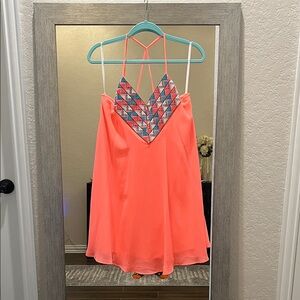 Jodi Kristopher Neon Pink Geometric Camisole